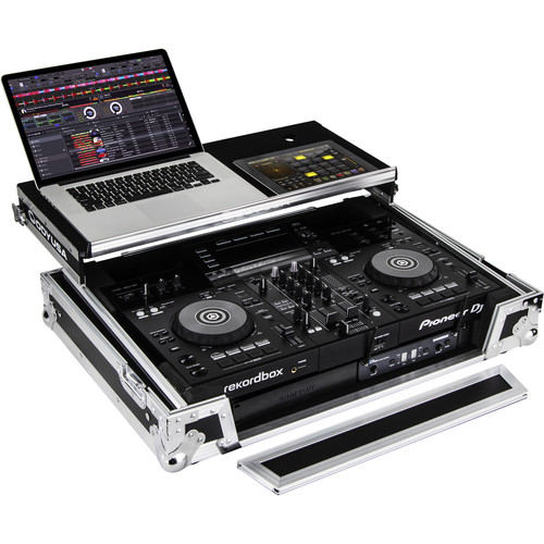 Odyssey Pioneer XDJ-RR Glide-Style Flight Case with 1 RU Rack (Silver Hardware)