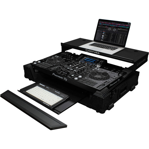Odyssey Black Label Glide Style Case for Pioneer XDJ-RX2 Controller with Bottom GT Glide Tray (Black)
