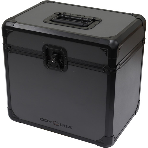 Odyssey Black Krom on Gray Series Vinyl and LP/Utility Carrying Case (Black)