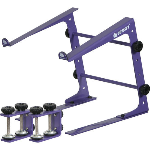 Odyssey Designer DJ-Series L Stand with Clamps (Purple)