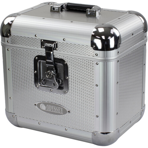 Odyssey Vintage Series Case for 12" Vinyl Records or LPs (Marquise Textured/Silver)