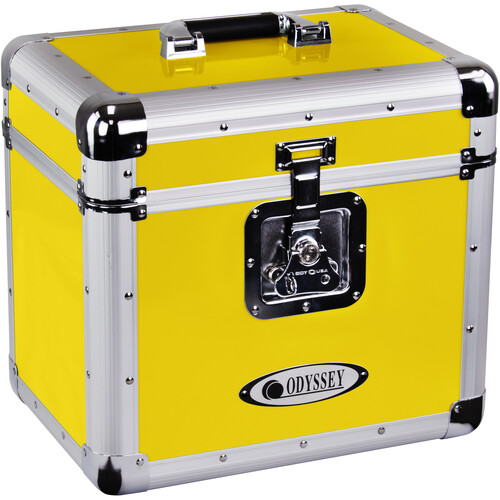 Odyssey Vintage Series Case for 12" Vinyl Records or LPs (Hot Rod Yellow)