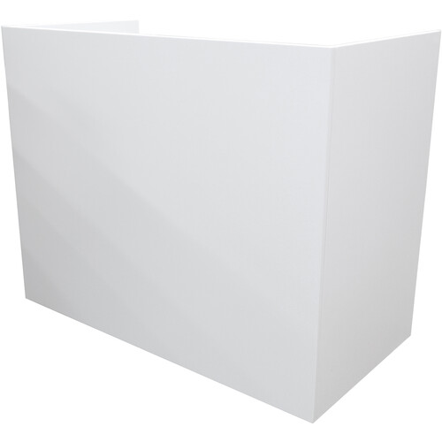 Odyssey Wood Werks Painted Wood Facade-Style Folding DJ Booth (White)