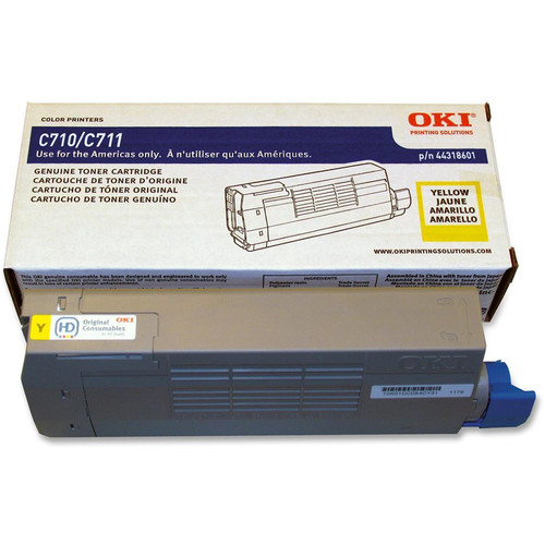 OKI C711 Series Yellow Toner Cartridge