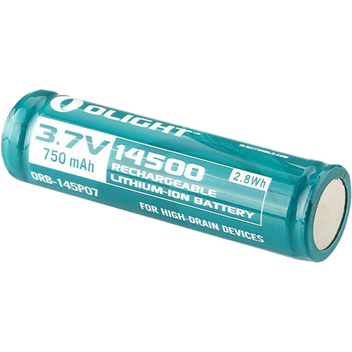 Olight 14500 Rechargeable Lithium-Ion Battery 14500-750MAH-BULK