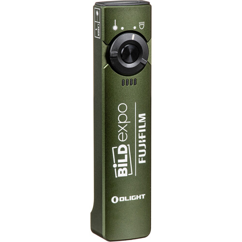 Olight Arkfeld Flat Flashlight (Cool White Beam, OD Green with FUJIFILM / B&H Logo)