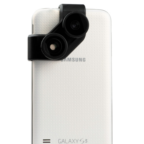 olloclip 4-in-1 Photo Lens for Samsung Galaxy S5 (Black Lens/Black Clip)
