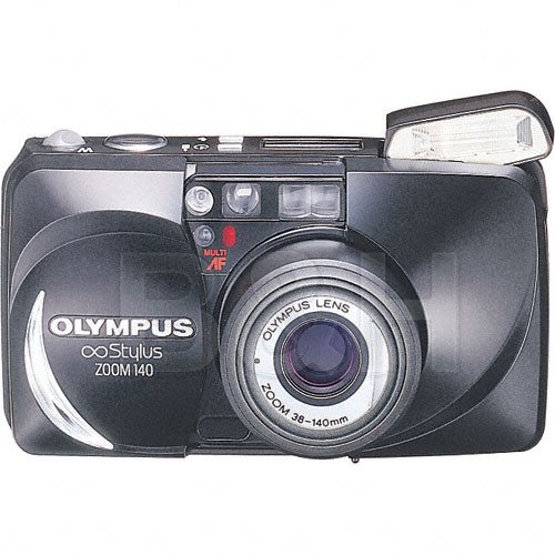 Used Olympus Stylus Zoom 140 Camera (Black) 102460 B&H Photo