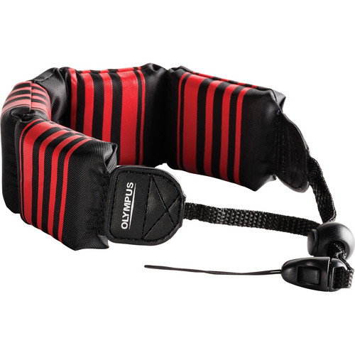 Olympus Floating Wrist Strap (Black/ Red)