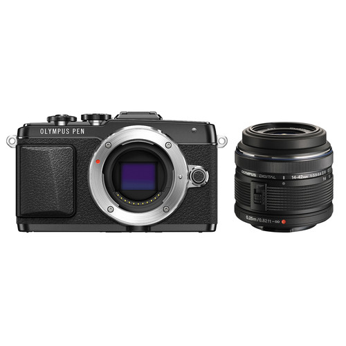 Olympus PEN E-PL7 Mirrorless Micro Four Thirds Digital Camera with 14-42mm Lens Kit (Black)