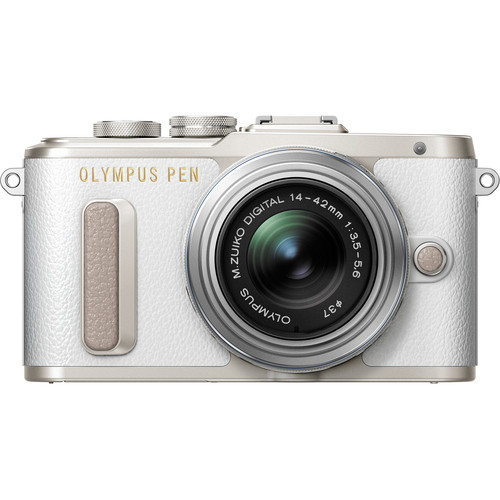 Olympus PEN E-PL8 Mirrorless Micro Four Thirds Digital Camera with 14-42mm Lens (White)