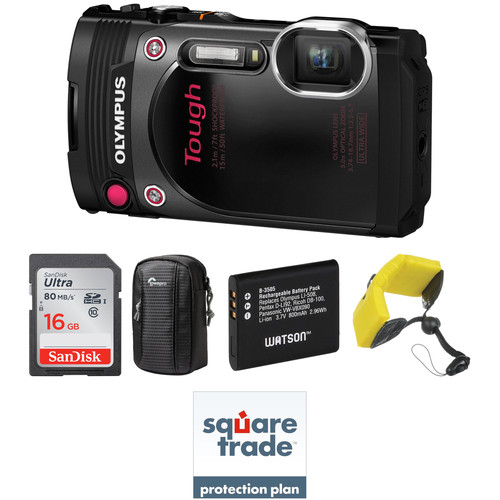 Olympus Stylus TOUGH TG-870 Digital Camera Deluxe Kit (Black)