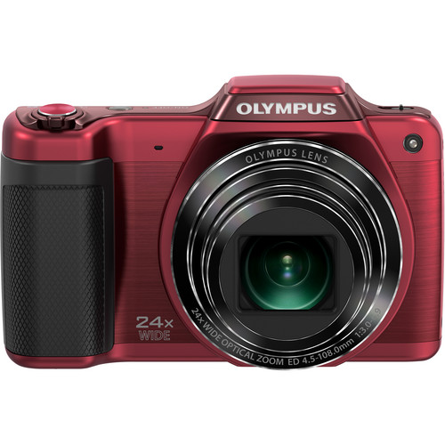 Olympus SZ-15 Digital Camera (Red) V102110RU000 B&H Photo Video