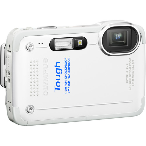Olympus TG-630 iHS Digital Camera (White)
