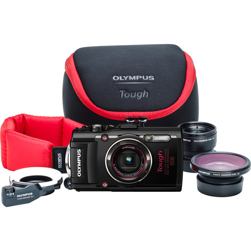 Olympus Stylus TOUGH TG-4 Digital Camera Ultimate Adventure Kit (Black)