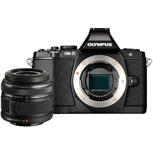 Olympus OM-D E-M5 Mirrorless Micro Four Thirds Digital Camera with 14-42mm Lens (Black)