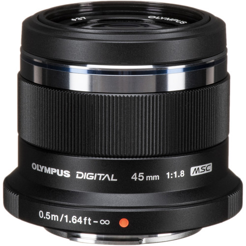 Olympus M.Zuiko Digital 45mm f/1.8 Lens (Black)