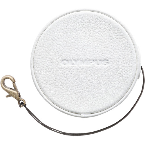 Olympus LC-60.5GL Leather Lens Cover for 14-42mm f/3.5-5.6 EZ Lens (White)