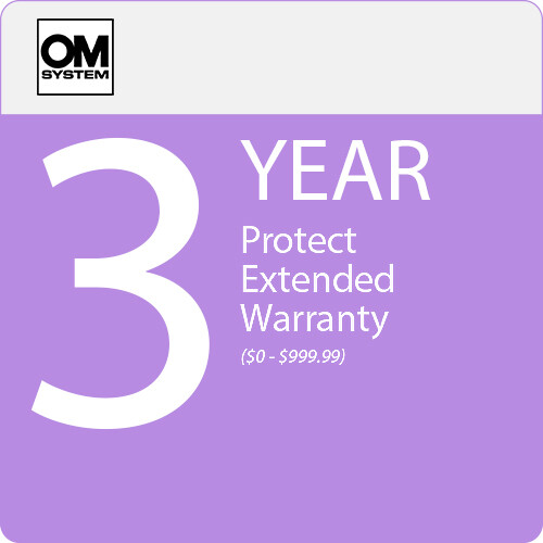OM SYSTEM 3-Year Protect Extended Warranty for Digital Imaging Kits (Point-of-Sale, $0-$999.99)