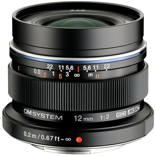 OM SYSTEM M.Zuiko Digital ED 12mm f/2.0 Lens (Micro Four Thirds)