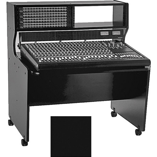 Omnirax M8B 8-RU Multipurpose Mixing & Composing Desk (Black Melamine)