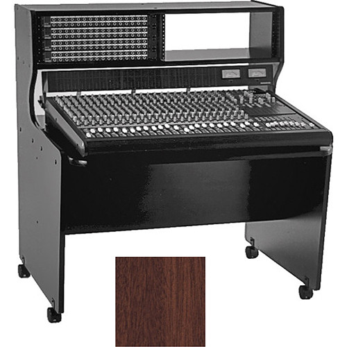 Omnirax 8 Rack Space Multi-Purpose Mixing / Composing Desk(Mahogany)