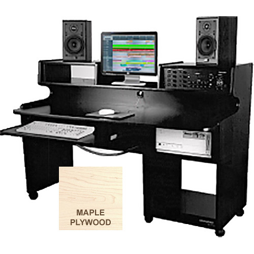 Omnirax ProStation Junior Audio / Video Editing Workstation (Maple Plywood)
