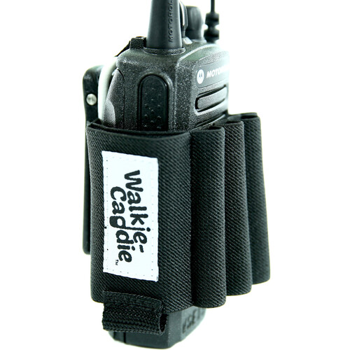 ON SET HEADSETS Walkie Caddie Tool Belt for 7 Handheld Two-Way Radios (White)
