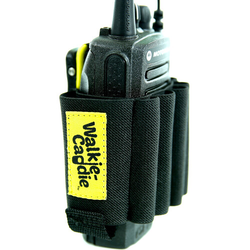 ON SET HEADSETS Walkie Caddie Tool Belt for 7 Handheld Two-Way Radios (Yellow)