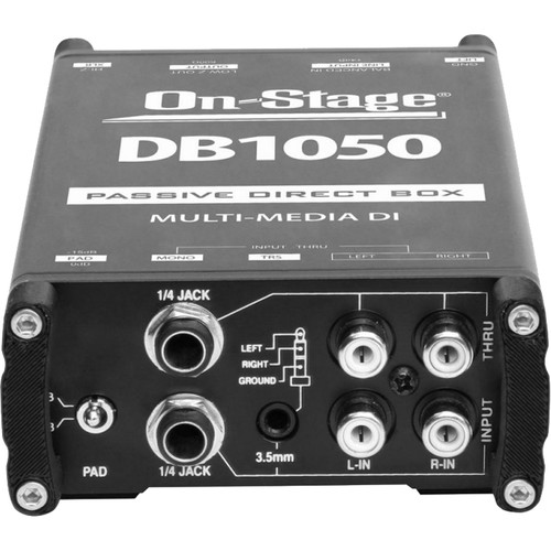 On-Stage DB1050 Passive Multimedia DI Box DB1050 B&H Photo Video