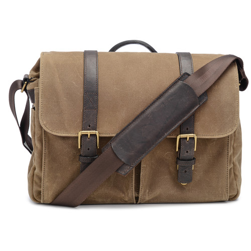 ONA Brixton Camera/Laptop Messenger Bag (Canvas, Field Tan)