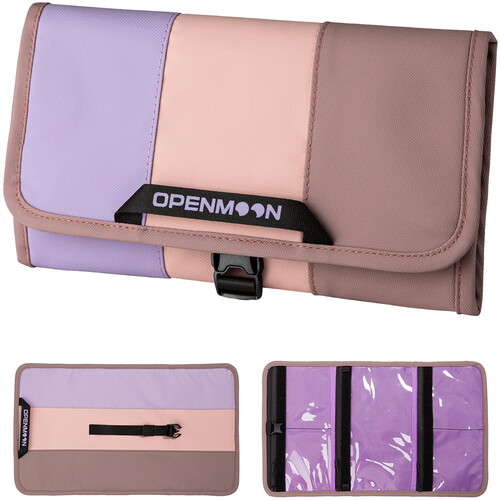 OPENMOON OYB26 Tri-Folding Storage Pouch (Purple & Pink)