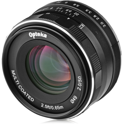 Opteka 50mm f/2 Lens for Micro Four Thirds