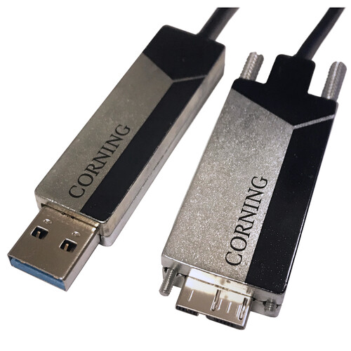 Optical Cables by Corning USB 3.1 Gen 1 Type-A to Micro-USB Type-B Optical Cable (98.4')