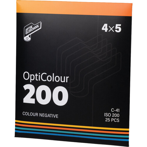 Optik Oldschool OptiColour 200 Color Negative Film (4 x 5", 25 Sheets)