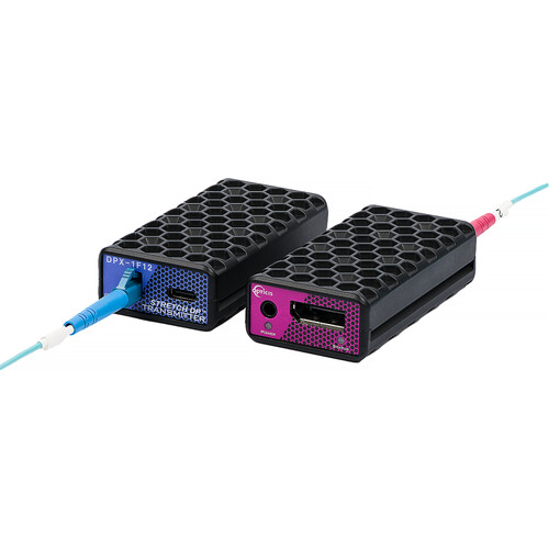 Opticis DPX-1F12-TR Single-Fiber DisplayPort 1.2 Optical Extender (Transmitter/Receiver)