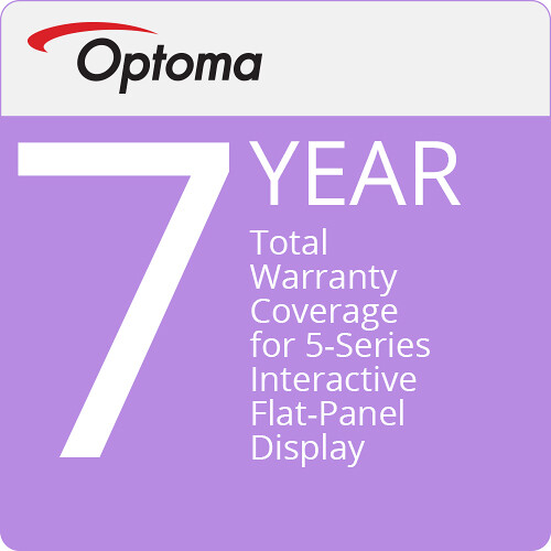 Optoma Technology 7-Year Extended Warranty for Interactive Flat Panel Displays