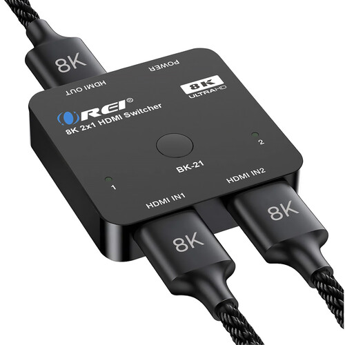 OREI 2x1 HDMI 8K60 Switch