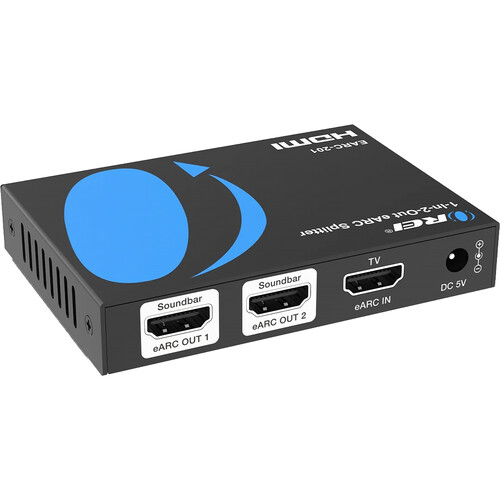 OREI EARC-201 1x2 eARC HDMI Audio Splitter