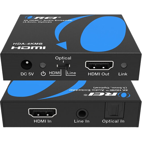 OREI HDA-4KMB 4K HDMI Digital/Analog Audio Embedder
