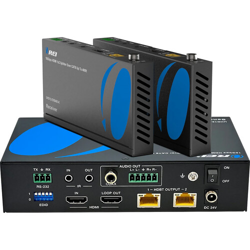 OREI 1x2 HDMI 4K60 Extender/Splitter Set (393')