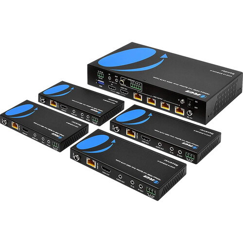 OREI 1x4 HDMI-over-HDBaseT 4K60 Splitter/Extender Set (394')