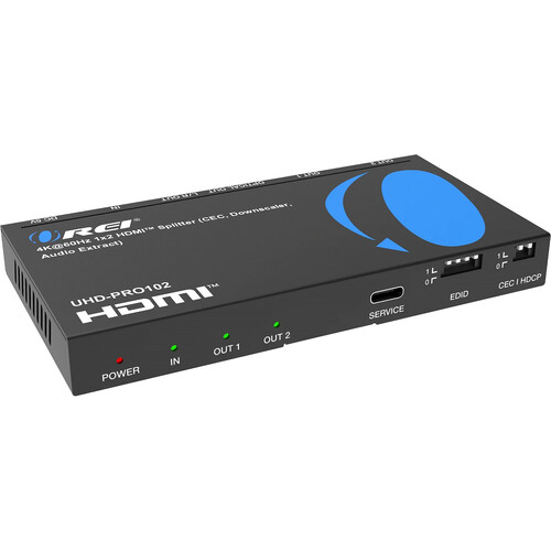 OREI 1x2 HDMI 4K Splitter & Downscaler