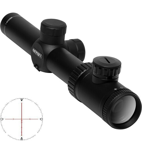 Osprey Global 1-6x24IRF Riflescope with Illuminated Rangefinder Etched Reticle