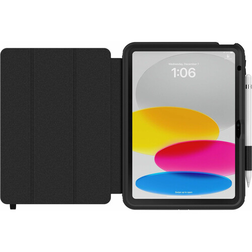 OtterBox Defender Case with Kickstand for iPad 10th Gen (Black, Poly Bag Packaging)