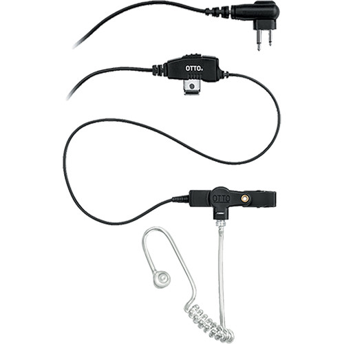 Otto Engineering 1-Wire Monitoring Kit with In-Line PTT, Microphone & Quick Disconnect Tube for Kenwood TK250 Series 2-Way Radios