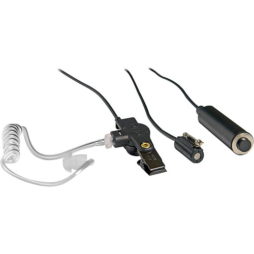 Otto Engineering 3 Wire Mini Lapel with Flat PTT Microphone Kit (Black)