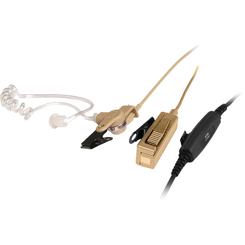 Otto Engineering V1-11088 Professional Surveillance 2-Wire Palm Microphone Kit with Heavy-Duty Cable for Airbus 2-Way Radios (Beige)