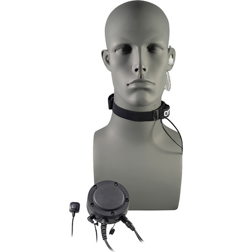 Otto Engineering Tactical Throat Microphone with Acoustic Tube and 80mm PTT