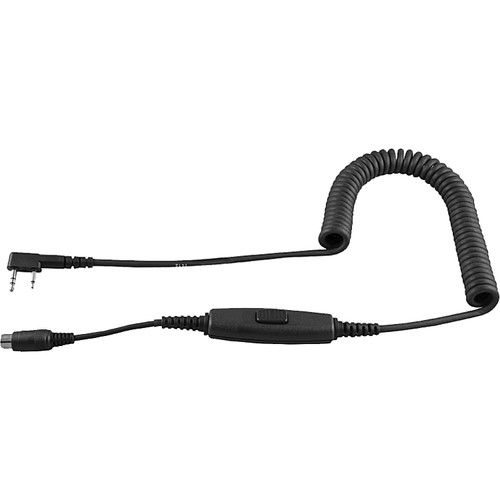 Otto Engineering Modular Coiled Cable for Profile Headset, In-Line PTT - ICOM